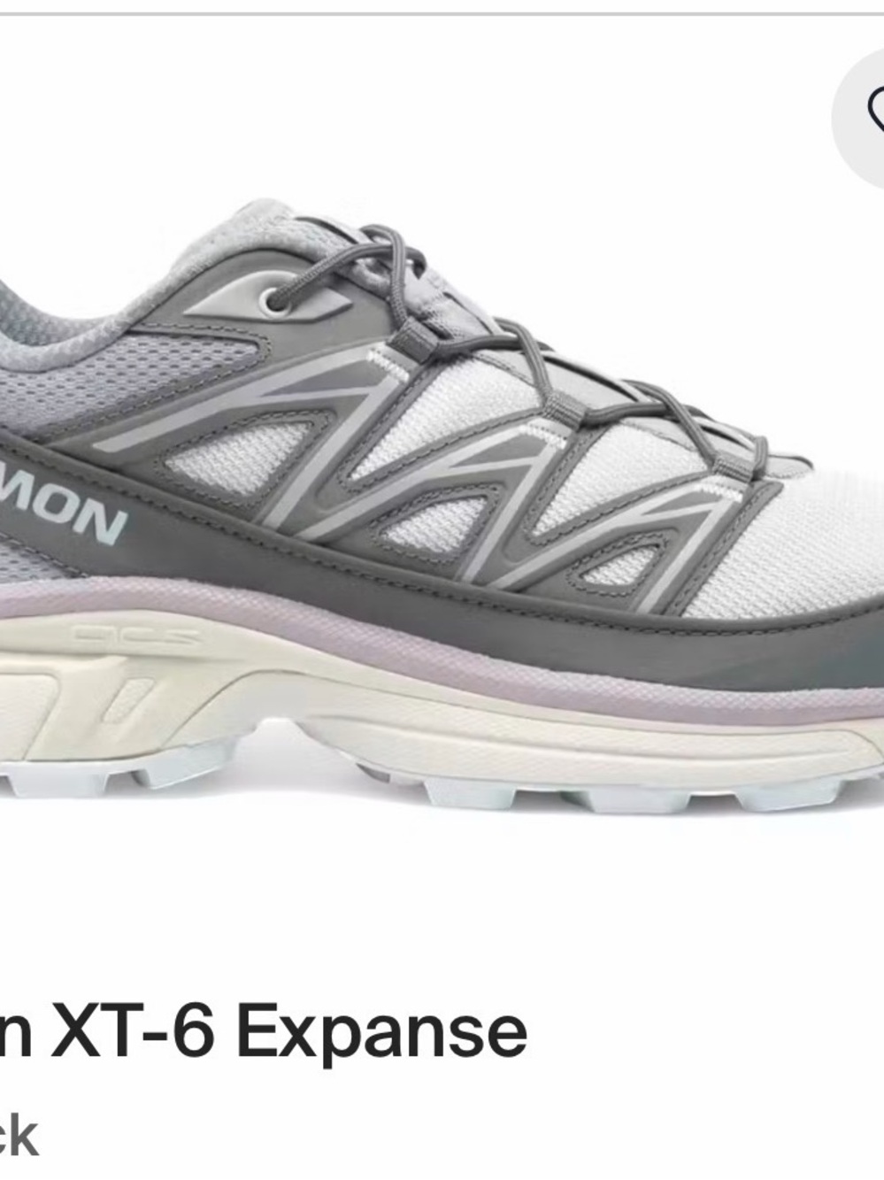 Salomon Women's XT-6 Expanse Lunar Rock - RARE AND SOLD OUT COLORWAY